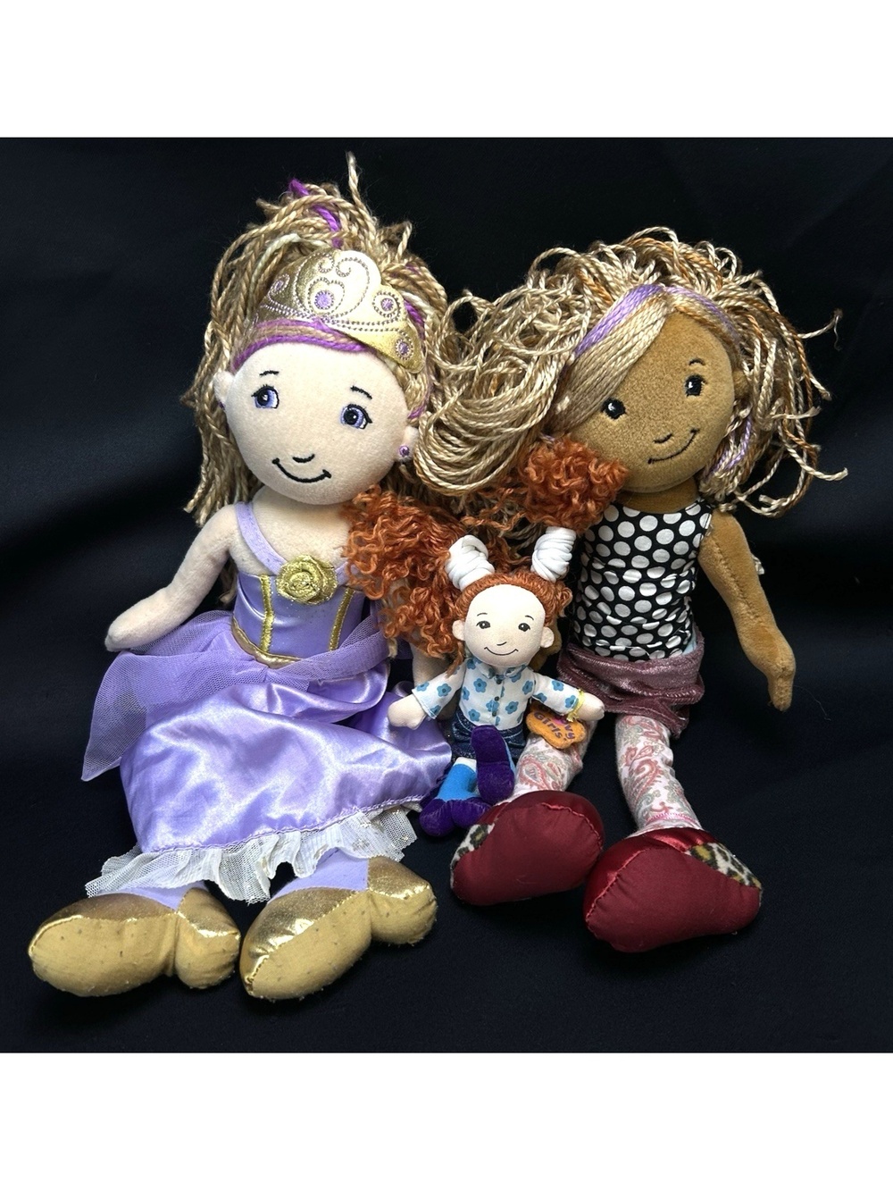 Manhattan Plush Groovy Girls Doll Lot Shayla, Princess Ella Mini